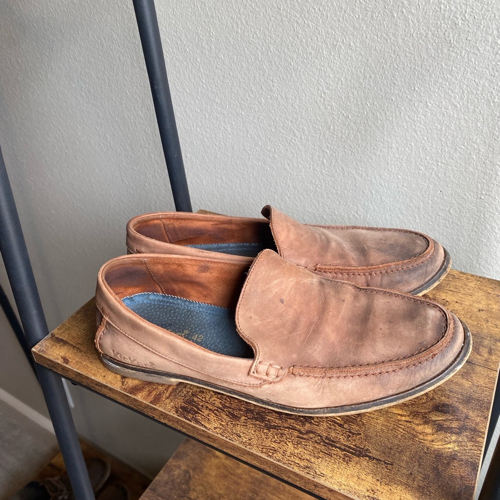 Kickers leather loafers